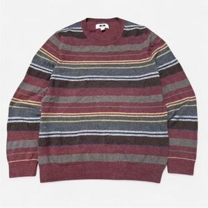 Joseph Abboud Multicolor Striped Crewneck Sweater